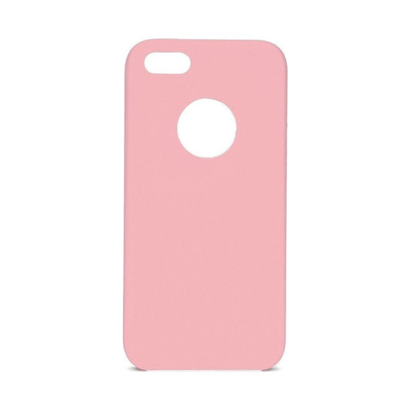 Θήκη Πλάτης Σιλικόνης Απλή για Iphone 5/5S/5C - Χρώμα: Ρόζ