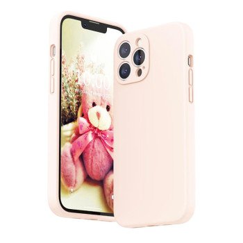 Θήκη Πλάτης Σιλικόνης Απλή για Apple i Phone 13 Pro Max - Χρώμα: Ρόζ