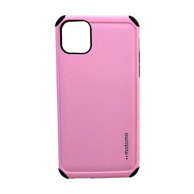 Σκληρή Θήκη Πλάτης Motomo για Apple i Phone 11 Pro Max - Χρώμα: Ρόζ