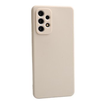 Θήκη Πλάτης Σιλικόνης Απλή για Samsung Galaxy A31 - Χρώμα: Κρέμ