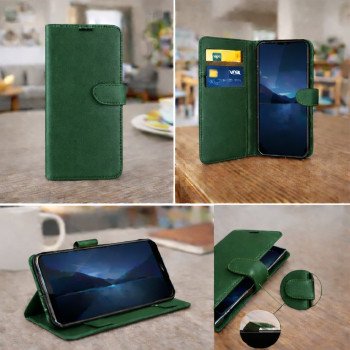 Θήκη Βιβλίο Clip για Xiaomi 10A – Σκούρο Πράσινο | Blister