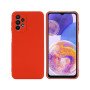 Θήκη Πλάτης Σιλικόνης Απλή για Galaxy A23 - Χρώμα: Κόκκινο