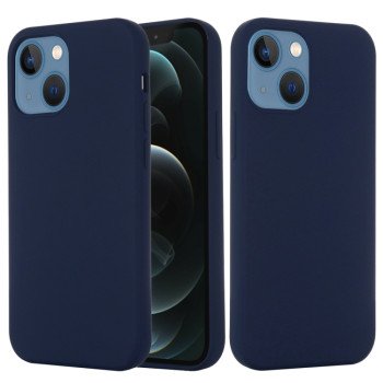 Θήκη Πλάτης Σιλικόνης Απλή για Apple i Phone 15 Plus - Χρώμα: Σκούρο Μπλέ