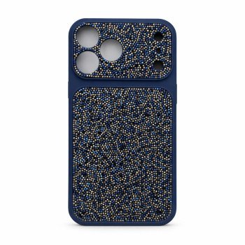 Σκληρή Θήκη Πλάτης Flash Glitter για Apple i Phone 17 Pro Max - Χρώμα: Σκούρο Μπλε