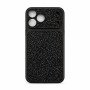 Σκληρή Θήκη Πλάτης Flash Glitter για Apple i Phone 17 Pro Max - Χρώμα: Μαύρο