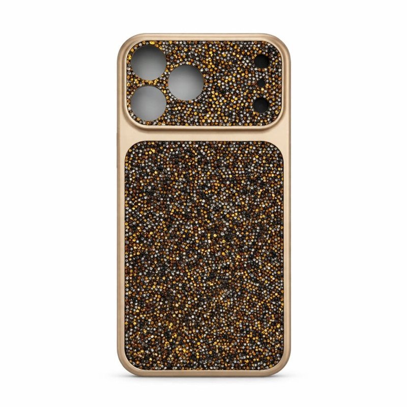 Σκληρή Θήκη Πλάτης Flash Glitter για Apple i Phone 17 Pro Max - Χρώμα: Χρυσό