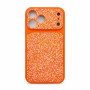 Σκληρή Θήκη Πλάτης Flash Glitter για Apple i Phone 17 Pro Max - Χρώμα: Πορτοκαλί