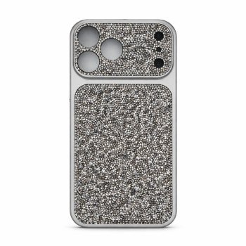 Σκληρή Θήκη Πλάτης Flash Glitter για Apple i Phone 17 Pro Max - Χρώμα: Ασημί