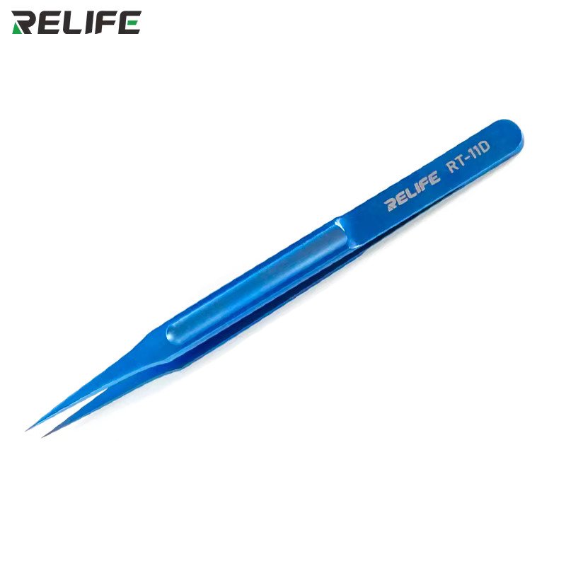 RELIFE RT-11D Tweezer Ultra Light Titanium Alloy Tweezers Special Sharp Mainboard Flying Wire Chip Tweezers Repair Tool RELIFE RT-11D Tweezer Ultra Light Titanium Alloy Tweezers Special Sharp Mainboard Flying Wire Chip Tweezers Repair Tool