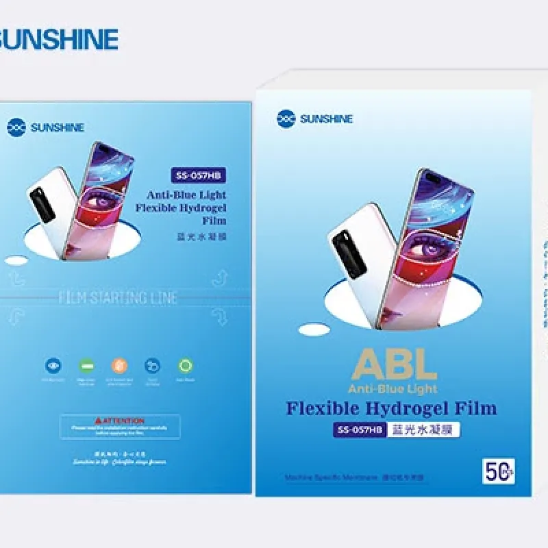 SUNSHINE SS-057HB μεμβράνη υδρογέλης με φίλτρο μπλε φωτός για κινητά έως 7" - 50 τεμ./κουτί SUNSHINE SS-057HB μεμβράνη υδρογέλης με φίλτρο μπλε φωτός για κινητά έως 7" - 50 τεμ./κουτί