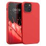 Θήκη Πλάτης Σιλικόνης Απλή για Apple i Phone 13 Mini - Χρώμα: Κόκκινο