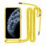 Θήκη Σιλικόνης με Λουράκι για Xiaomi Redmi Note 9 - Χρώμα: Κίτρινο