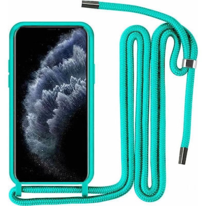 Θήκη Σιλικόνης με Λουράκι για Samsung Galaxy S23 - Χρώμα: Τιρκουάζ
