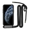 Θήκη Πλάτης Σιλικόνης με Λουράκι για Samsung Galaxy A05s - Χρώμα: Μαύρο