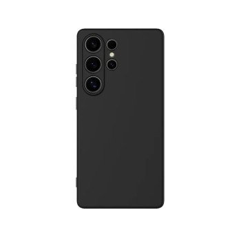 Θήκη Πλάτης Σιλικόνης Απλή για Samsung Galaxy S25 Ultra - Χρώμα: Μαύρο