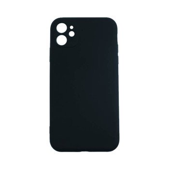 Θήκη Πλάτης Σιλικόνης Soft για Apple i Phone 12 - Χρώμα: Μαύρο