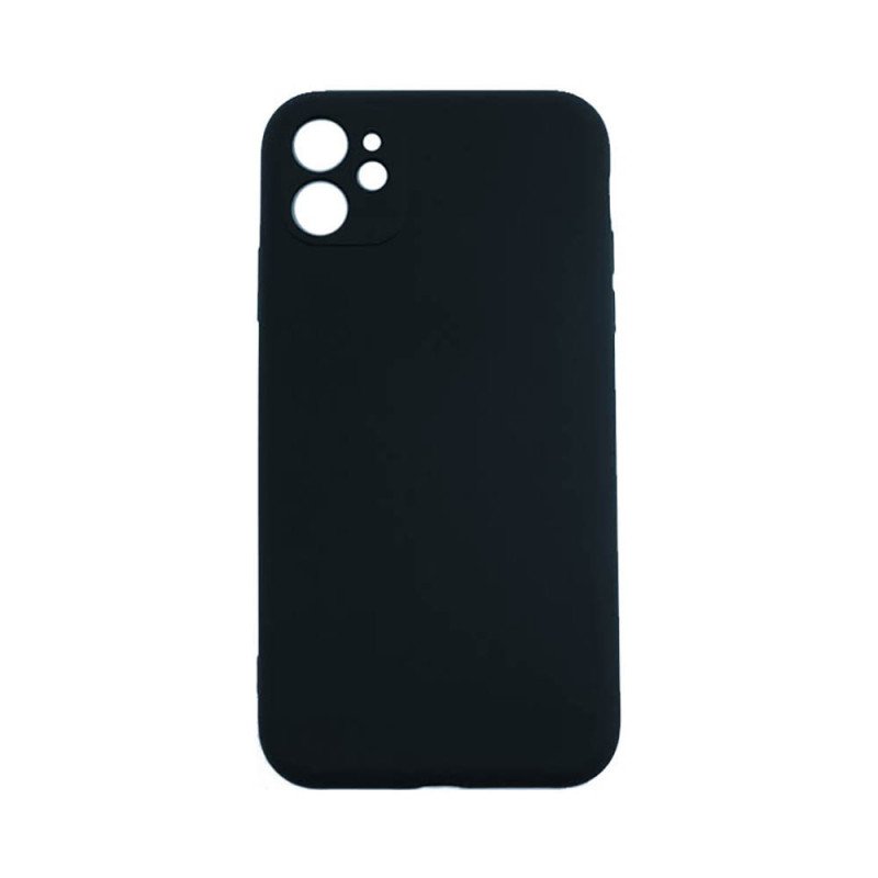 Θήκη Πλάτης Σιλικόνης Soft για Apple i Phone 12 - Χρώμα: Μαύρο