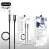 YESPLUS YS-1402 Καλώδιο Ήχου Υψηλής Ποιότητας Aux 3.5mm σε Lightning (1.5m) - Χρώμα: Μαύρο