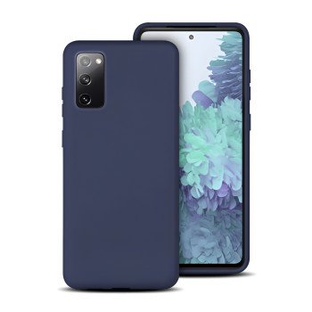 Θήκη Πλάτης Σιλικόνης Soft για Samsung Galaxy S20 FE - Χρώμα: Σκούρο Μπλε