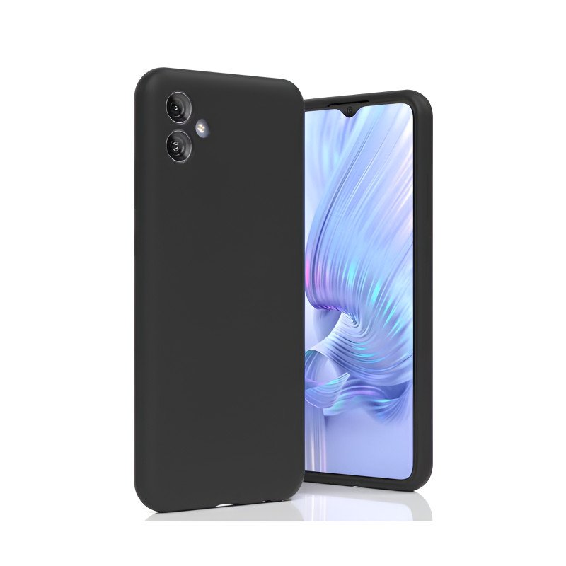 Θήκη Πλάτης Σιλικόνης Soft για Samsung Galaxy A04E - Χρώμα: Μαύρο