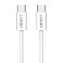 LDNIO LC901C 65W Καλώδιο Μεταφοράς Δεδομένων & Γρήγορης Φόρτισης με Θύρα Type-C σε Type-C (1m) - Χρώμα: Λευκό