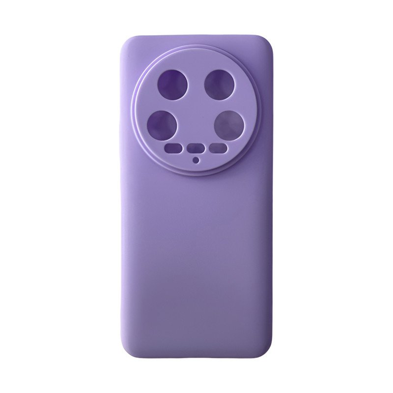 Θήκη Πλάτης Σιλικόνης Απλή για Xiaomi 14 Ultra - Χρώμα: Λιλά