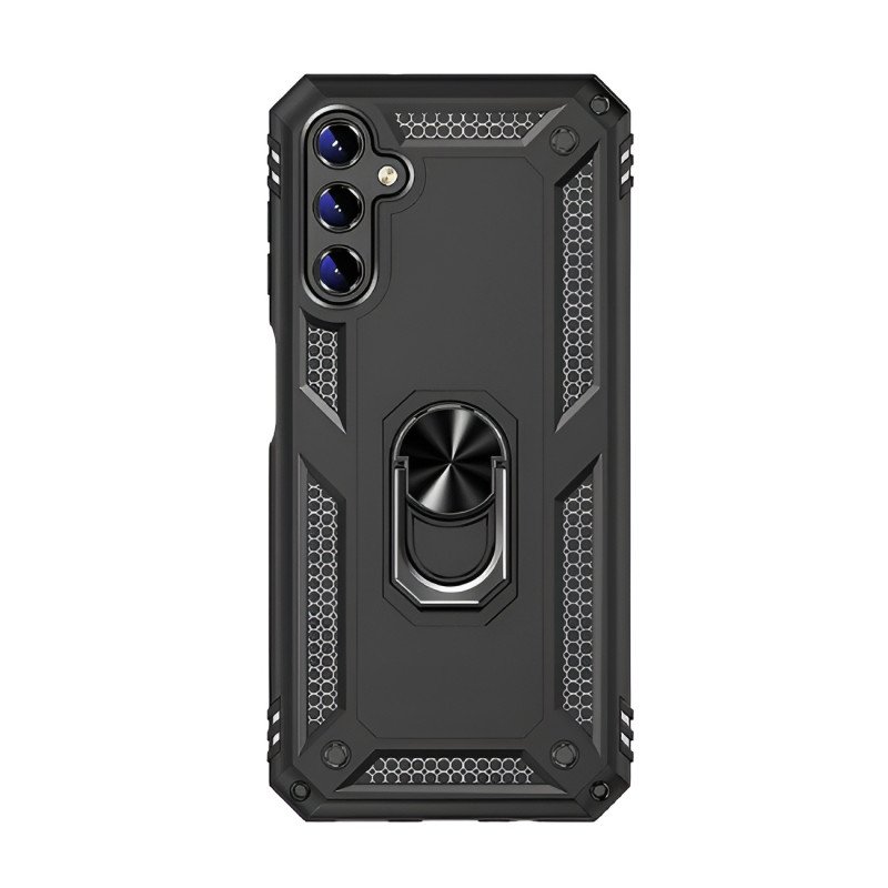 Σκληρή Θήκη Πλάτης Armor με Βάση Στήριξης για Samsung Galaxy A17 - Χρώμα: Μαύρο