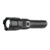 Ισχυρός Επαναφορτιζόμενος Φακός LED με Zoom & 3 Λειτουργίες Φωτός – Multifunctional Tactical Zoom Flashlight GHK-Q9002 - Χρώμα: Μαύρο