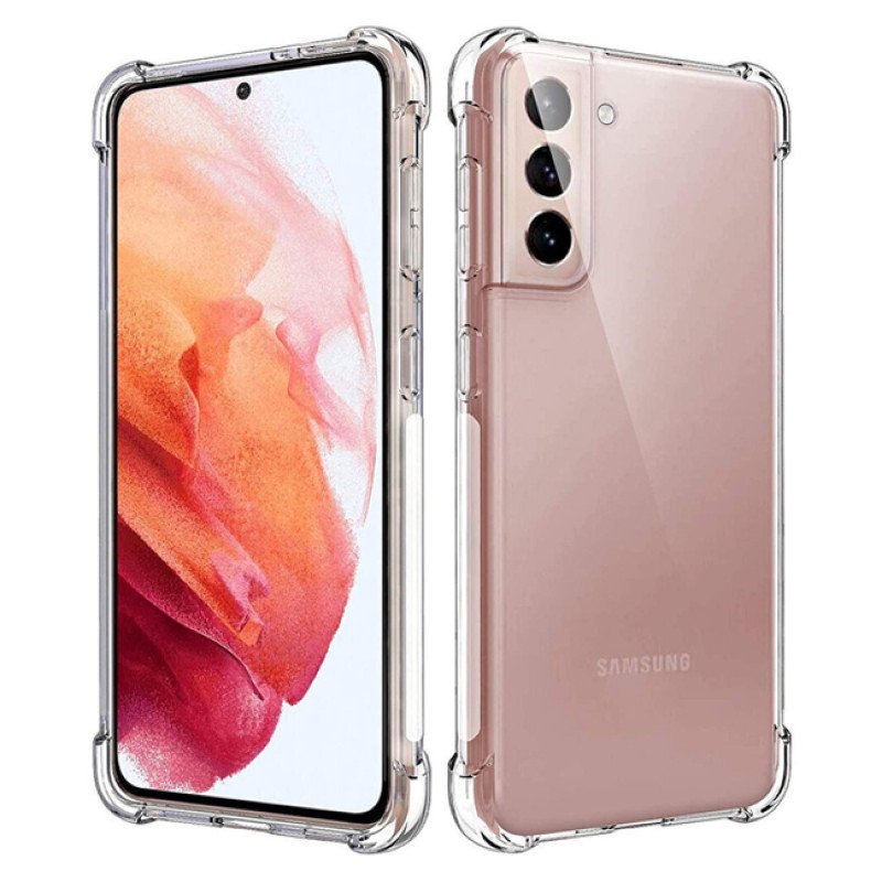 Θήκη Πλάτης Σιλικόνης Anti Shock για Samsung Galaxy S22 - Χρώμα: Διάφανο