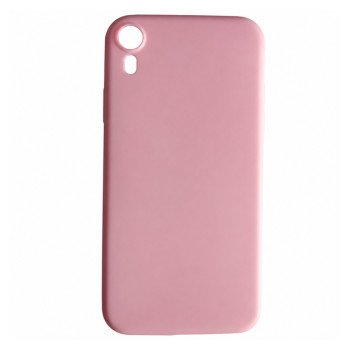 Θήκη Πλάτης Σιλικόνης Απλή για Apple i Phone XR - Χρώμα: Ρόζ