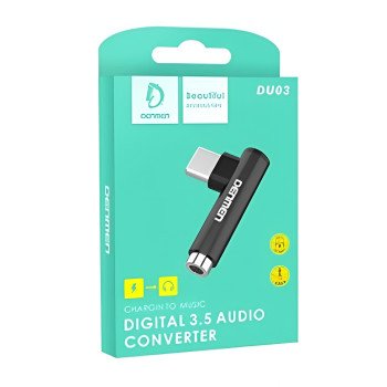 VDENMENV DU03 Μετατροπέας Type-C Male σε Audio Jack 3.5mm Female - Χρώμα: Ασημί VDENMENV DU03 Μετατροπέας Type-C Male σε Audio Jack 3.5mm Female - Χρώμα: Ασημί