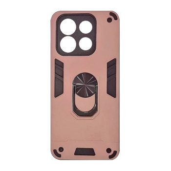 Σκληρή Θήκη Πλάτης Armor με Βάση Στήριξης για Xiaomi Redmi Note 13 Pro 4G - Χρώμα: Ροζ Χρυσό