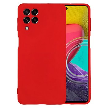 Θήκη Πλάτης Σιλικόνης Soft για Samsung Galaxy M53 - Χρώμα: Κόκκινο