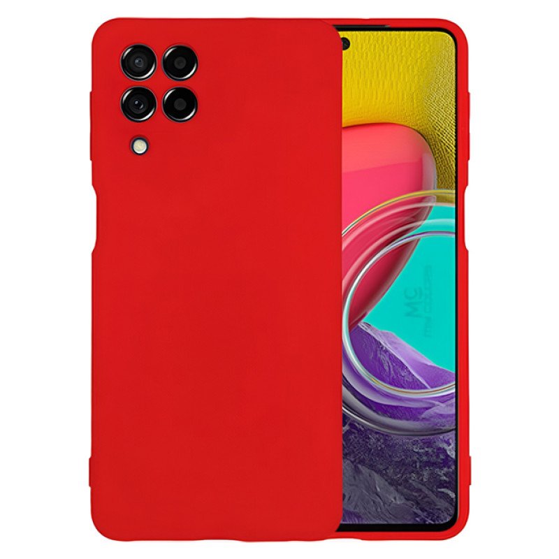 Θήκη Πλάτης Σιλικόνης Soft για Samsung Galaxy M53 - Χρώμα: Κόκκινο