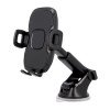 MaXlife MXCH-03 Βάση Κινητού με Βεντούζα για Αυτοκίνητο με Ρυθμιζόμενα Άγκιστρα - Χρώμα: Μαύρο