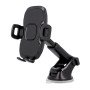 MaXlife MXCH-03 Βάση Κινητού με Βεντούζα για Αυτοκίνητο με Ρυθμιζόμενα Άγκιστρα - Χρώμα: Μαύρο