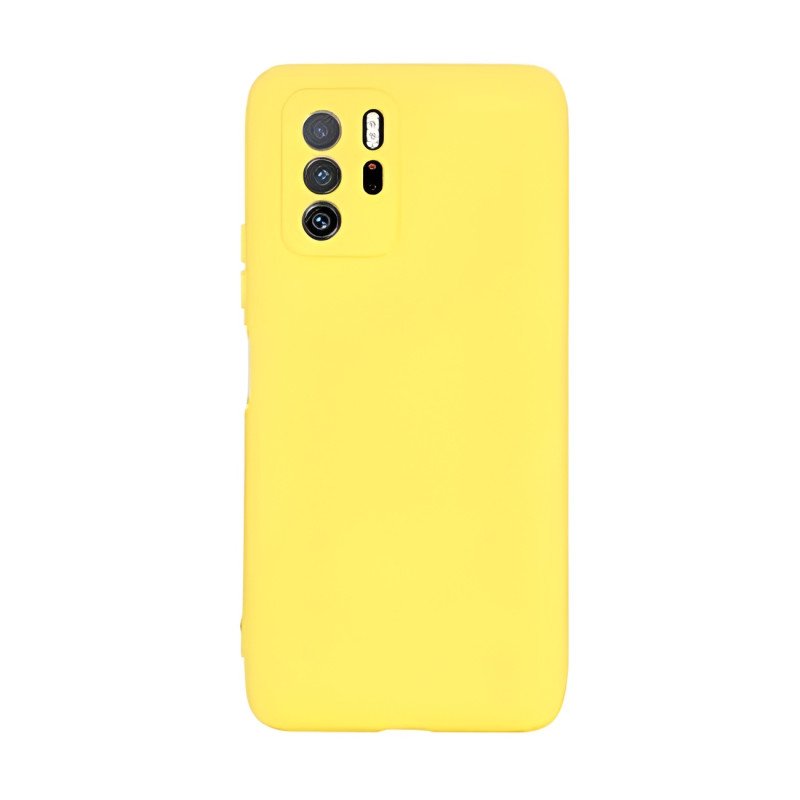 Θήκη Πλάτης Σιλικόνης Soft για Xiaomi Redmi Note 10 Pro 4G - Χρώμα: Κίτρινο