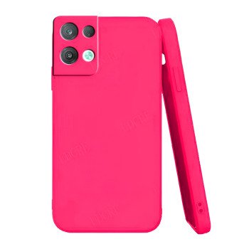Θήκη Πλάτης Σιλικόνης Soft για Oppo Reno8 5G - Χρώμα: Φούξια