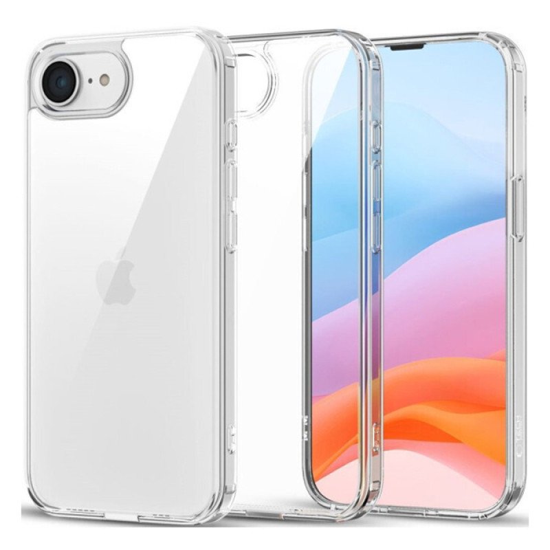 Θήκη Πλάτης Σιλικόνης Απλή για Apple i Phone 16e - Χρώμα: Διάφανο