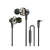 Awei Z1 Ενσύρματα Ακουστικά Wired Earphones Sport Dual Dynamic Drivers Headset - Χρώμα: Μαύρο