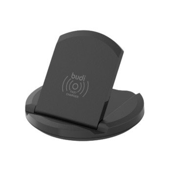 Budi (WL3200TB) Βάση Κινητού με Ασύρματη Φόρτιση 15W (Qi Pad) - Χρώμα: Μαύρο Budi (WL3200TB) Βάση Κινητού με Ασύρματη Φόρτιση 15W (Qi Pad) - Χρώμα: Μαύρο