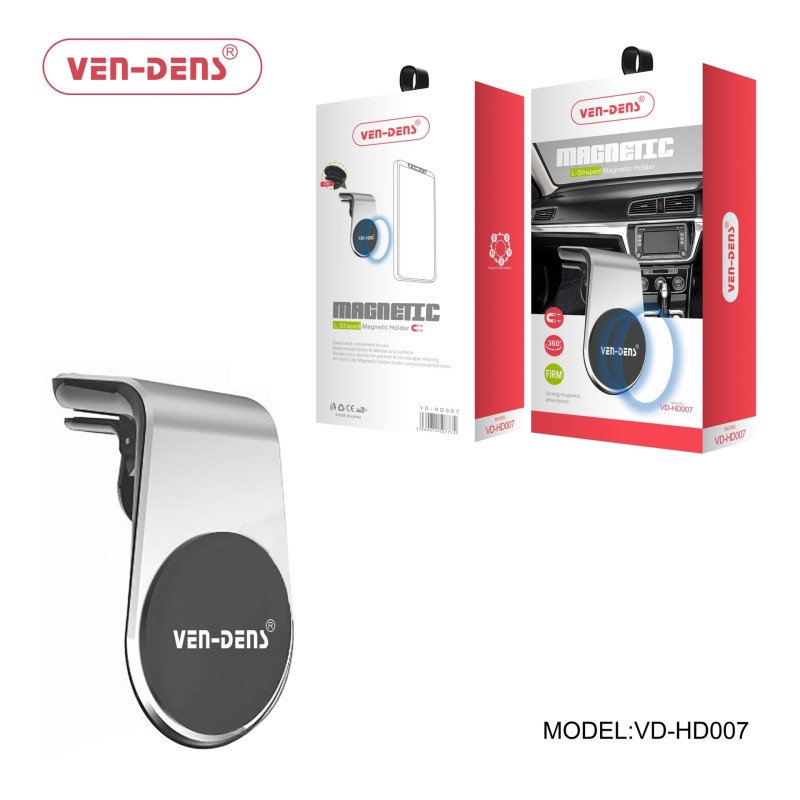 VEN-DENS VD-HD007 Ισχυρή Μαγνητική Βάση Κινητού Αυτοκινήτου - Χρώμα: Ασημί