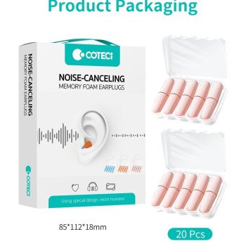 COTECi Ωτοασπίδες Noise-Canceling Earplugs (86019) 20pcs - Χρώμα: Πορτοκαλί COTECi Ωτοασπίδες Noise-Canceling Earplugs (86019) 20pcs - Χρώμα: Πορτοκαλί