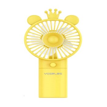 YESPLUS YS-1614 Επαναφορτιζόμενο Mini Ανεμιστηράκι Χειρός - Χρώμα: Κίτρινο