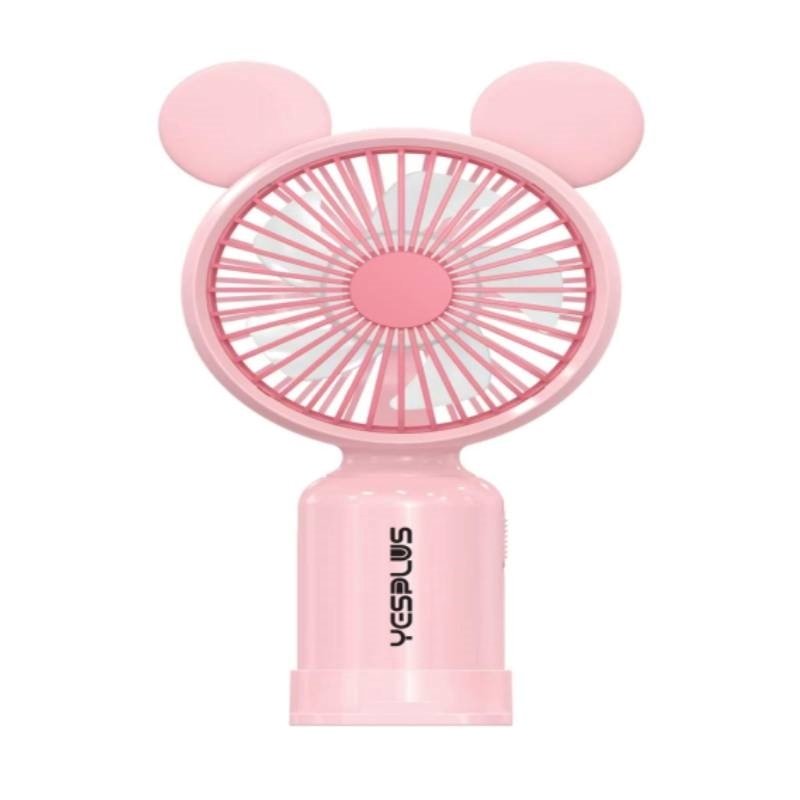YESPLUS YS-1609 Επαναφορτιζόμενο Mini Aνεμιστηράκι Χειρός - Χρώμα: Ροζ