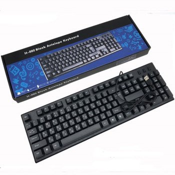 Ενσύρματο Αραβικό Πληκτρολόγιο  H-880 Antelope - Χρώμα: Μαύρο Ενσύρματο Αραβικό Πληκτρολόγιο  H-880 Antelope - Χρώμα: Μαύρο