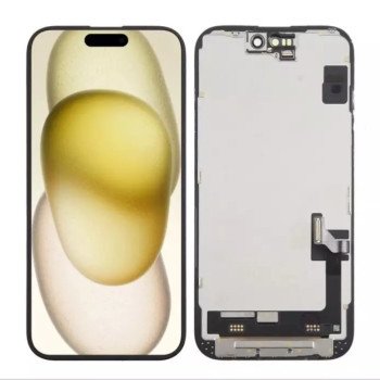 ZY Incell Οθόνη LCD με Μηχανισμό Αφής για Apple iPhone 15 - Χρώμα: Μαύρο