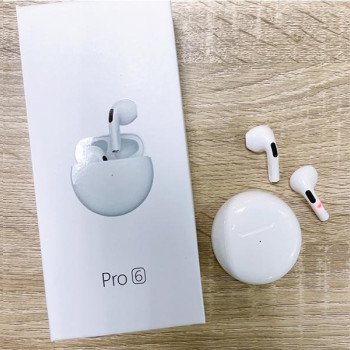 Earbuds Pro 6 Bluetooth V5.0 Ασύρματα Ακουστικά με Ενσωματωμένο Μικρόφωνο - Χρώμα: Άσπρο Earbuds Pro 6 Bluetooth V5.0 Ασύρματα Ακουστικά με Ενσωματωμένο Μικρόφωνο - Χρώμα: Άσπρο