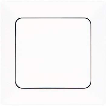 Χωνευτός Διακόπτης Τοίχου για Έλεγχο Φωτισμού με Πλαίσιο & Ένα Πλήκτρο - Χρώμα: Λευκό