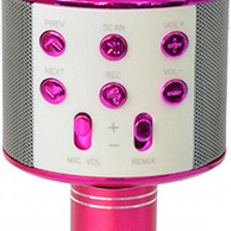 Ασύρματο Μικρόφωνο WS-858 Wireless Bluetooth Karaoke Handheld Microphone USB KTV Player Bluetooth Mic Speaker Record Music - Χρώμα: Φούξια Ασύρματο Μικρόφωνο WS-858 Wireless Bluetooth Karaoke Handheld Microphone USB KTV Player Bluetooth Mic Speaker Record Music - Χρώμα: Φούξια